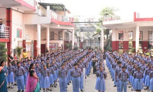 Little Flowers International School, Kabir Nagar, Shahdara, Delhi Assembly Ground