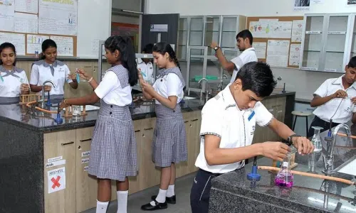 Ramniwas Bajaj English High School, Malad West, Mumbai Science Lab